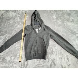 US Polo Assn Mens‎ Size XS Full Zip Up Gray Jacket Fleece Lined